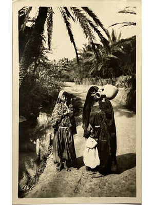 Carte postale – Algérie – Porteuses d'eau, scènes et types – Real-Photo C.A.P. n° 1226