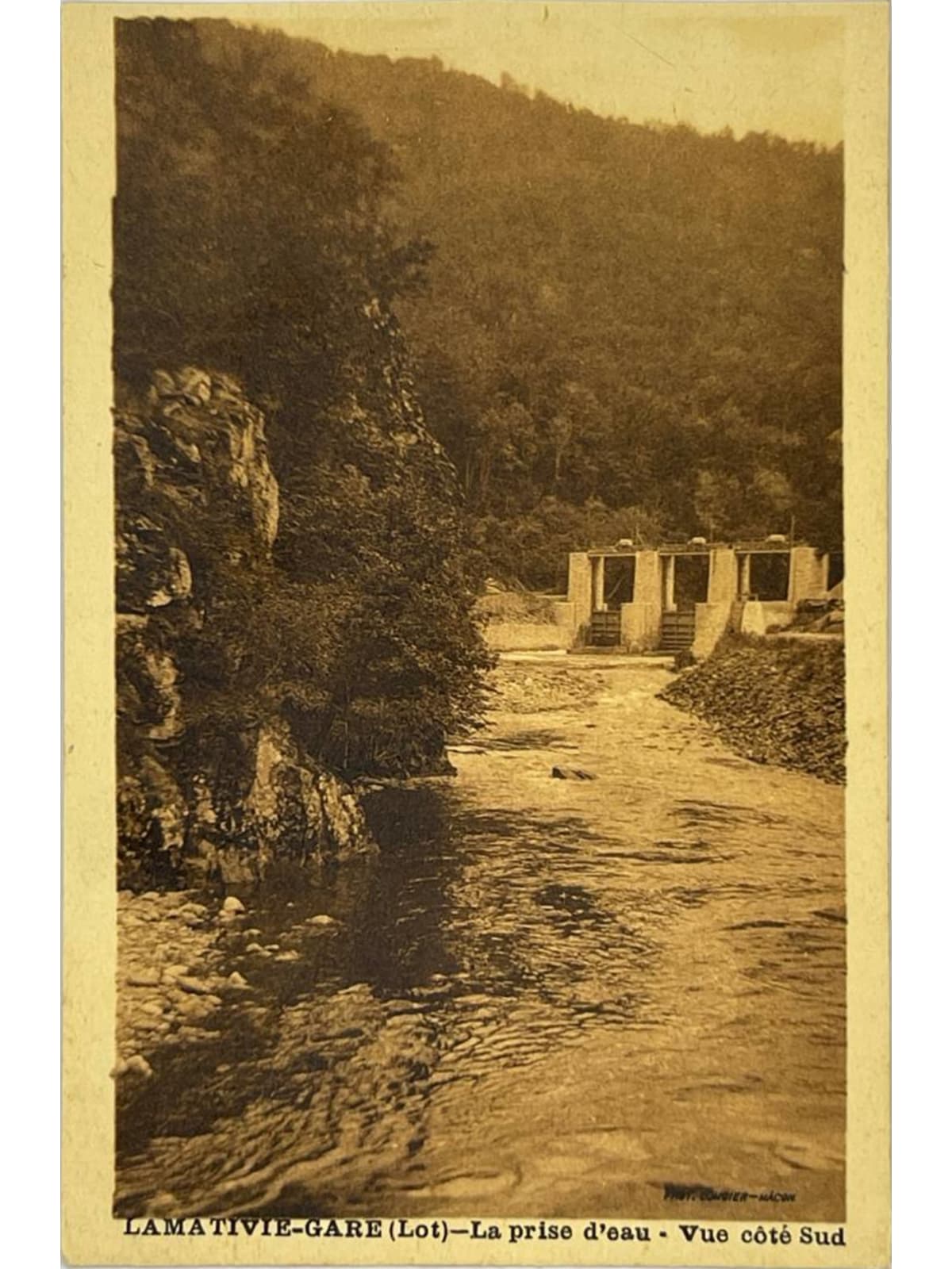 Recto de la carte postale