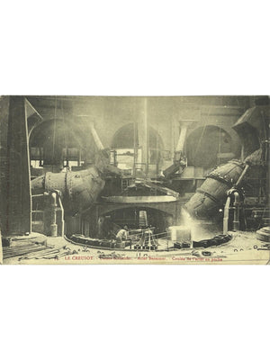 Le Creusot – Usines Schneider, coulée de l'acier Bessemer – CPA n° 3