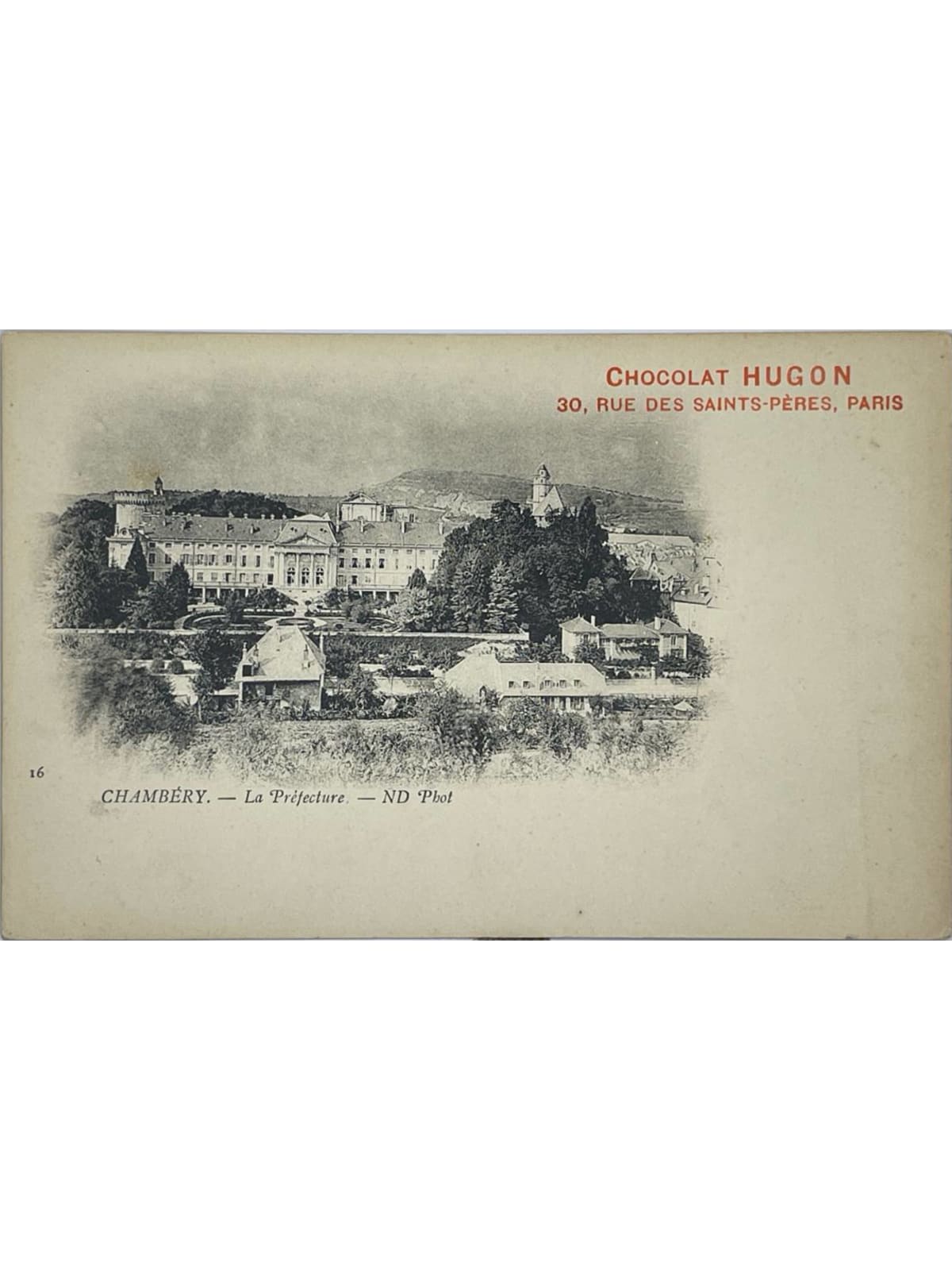 Recto de la carte postale