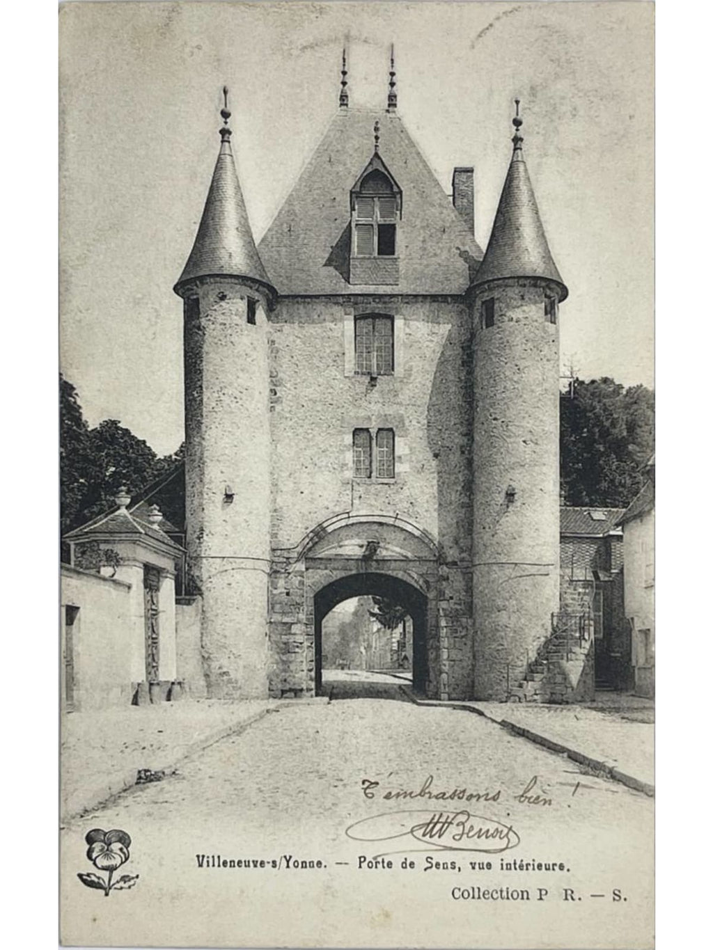 Recto de la carte postale
