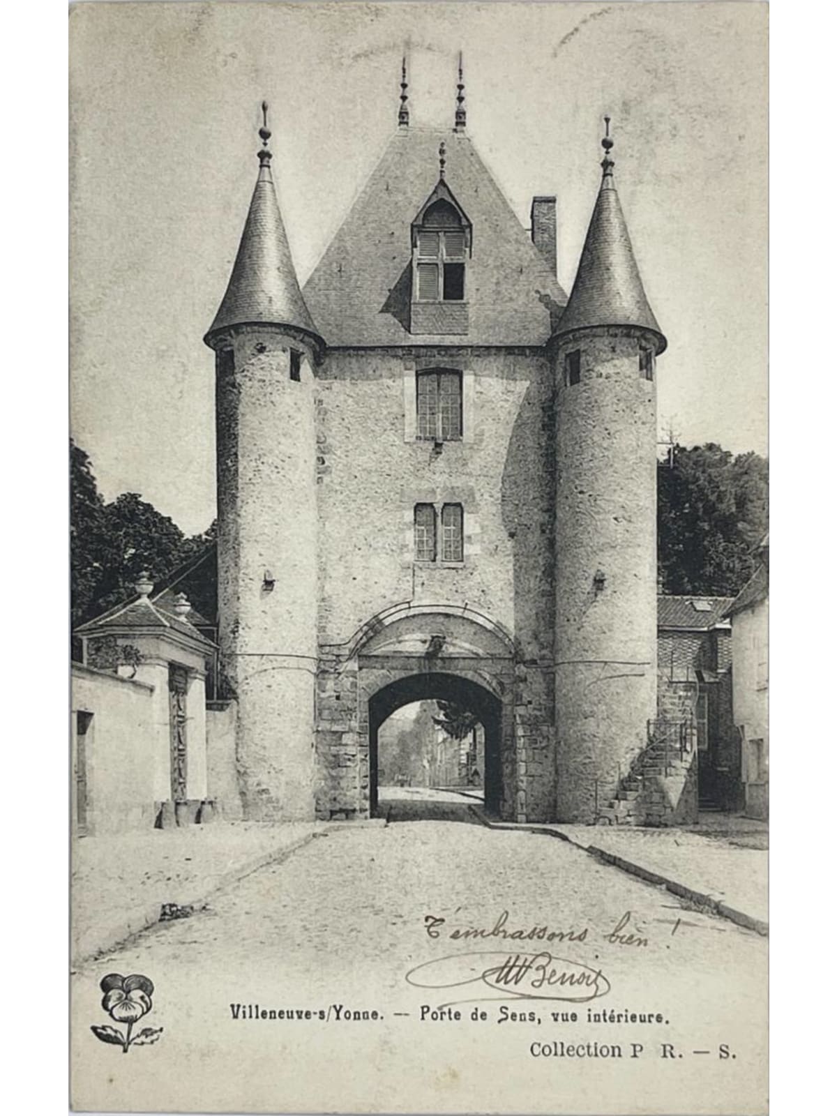 Recto de la carte postale