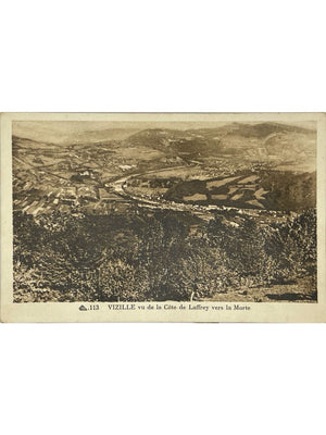 Vizille – Vue de la Côte de Laffrey vers La Morte – CPA n° 113