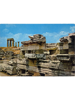 Corinthe antique – Temple d'Apollon – Grèce – Carte postale couleur n° 206