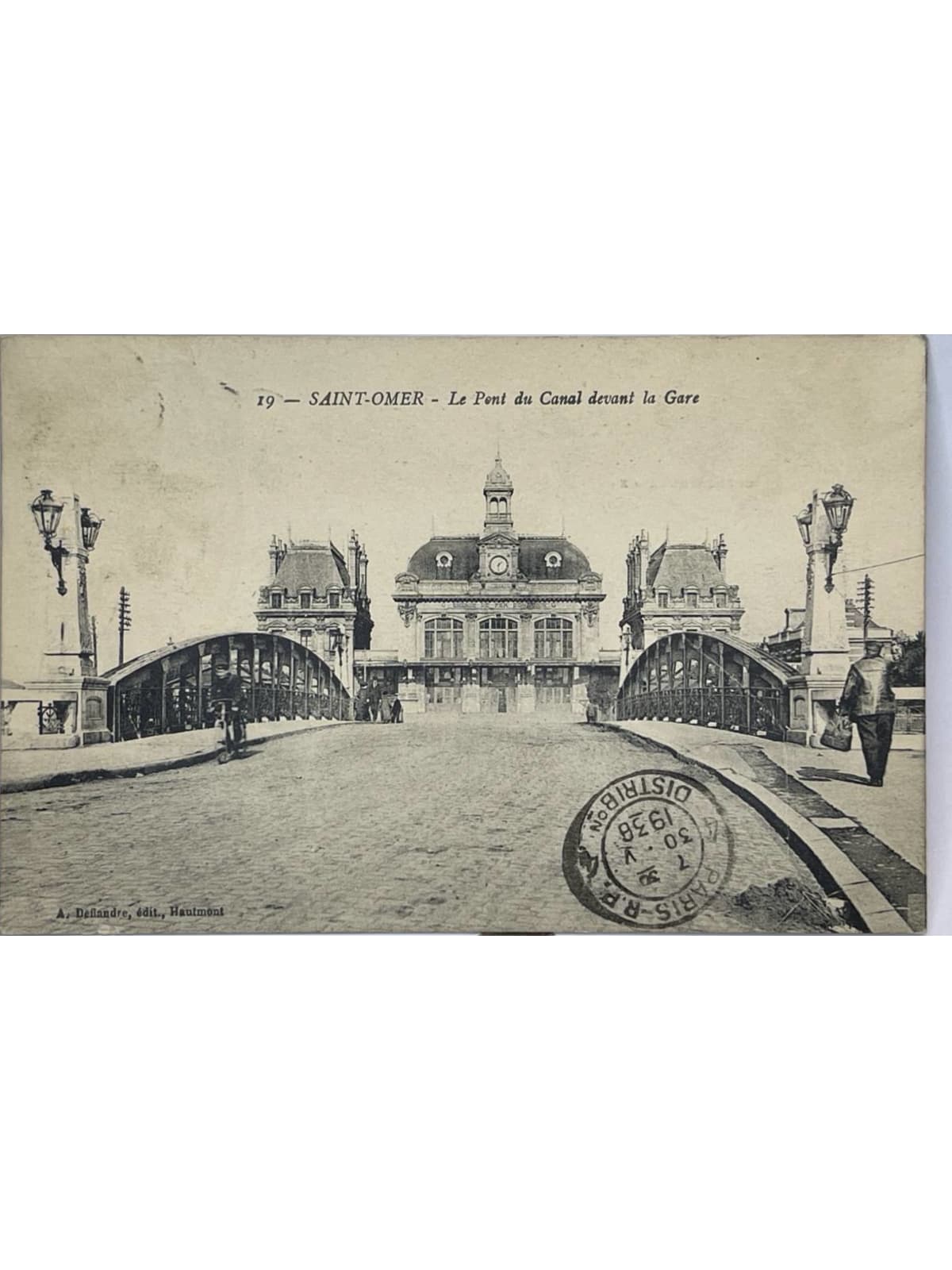 Recto de la carte postale