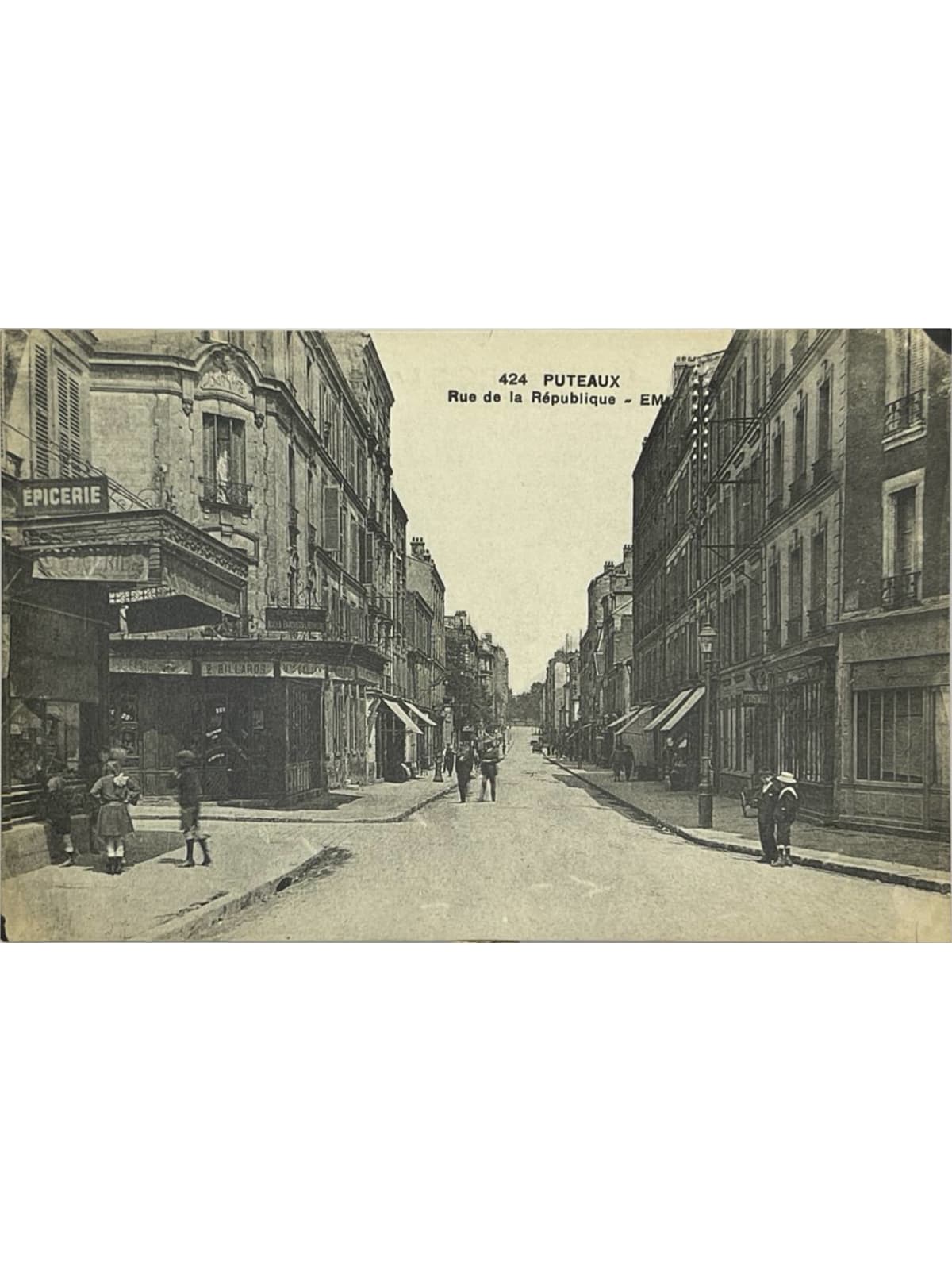 Recto de la carte postale
