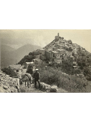 Carte postale – Ilonse d’Autrefois – Village médiéval et scène rurale – Alpes-Maritimes