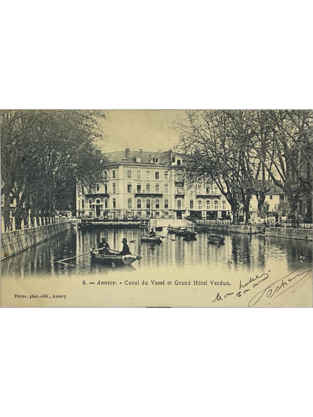 Recto de la carte postale
