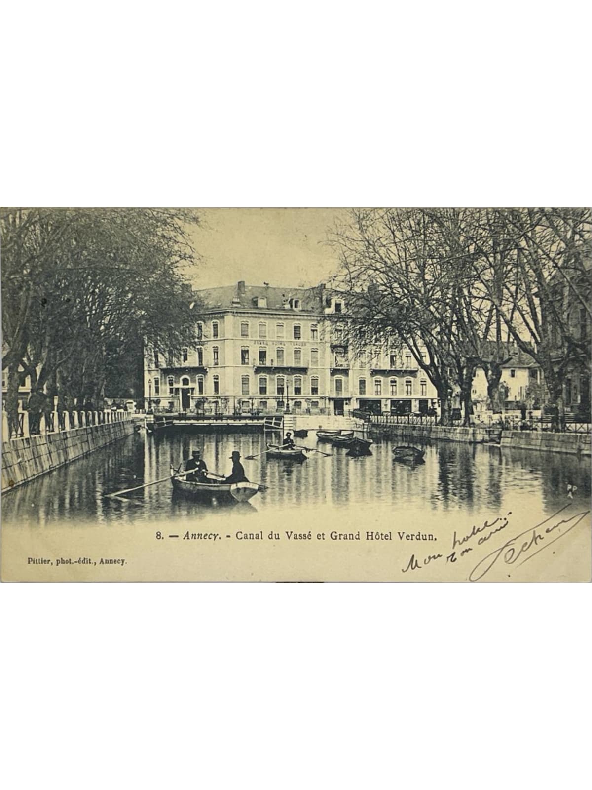 Recto de la carte postale