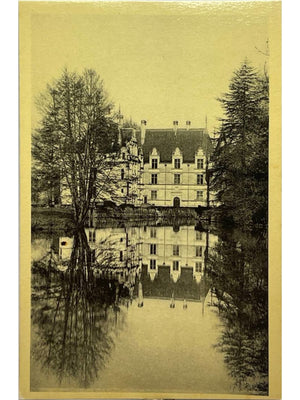 Carte postale – Azay-le-Rideau – Château, façade est et reflet – Carte n° 24