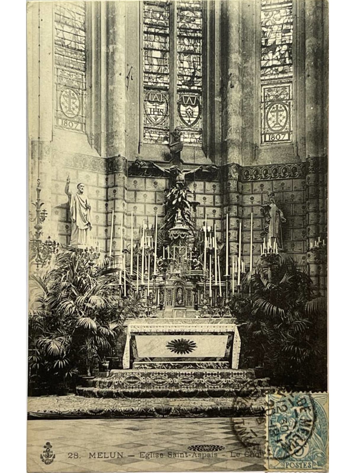 Recto de la carte postale