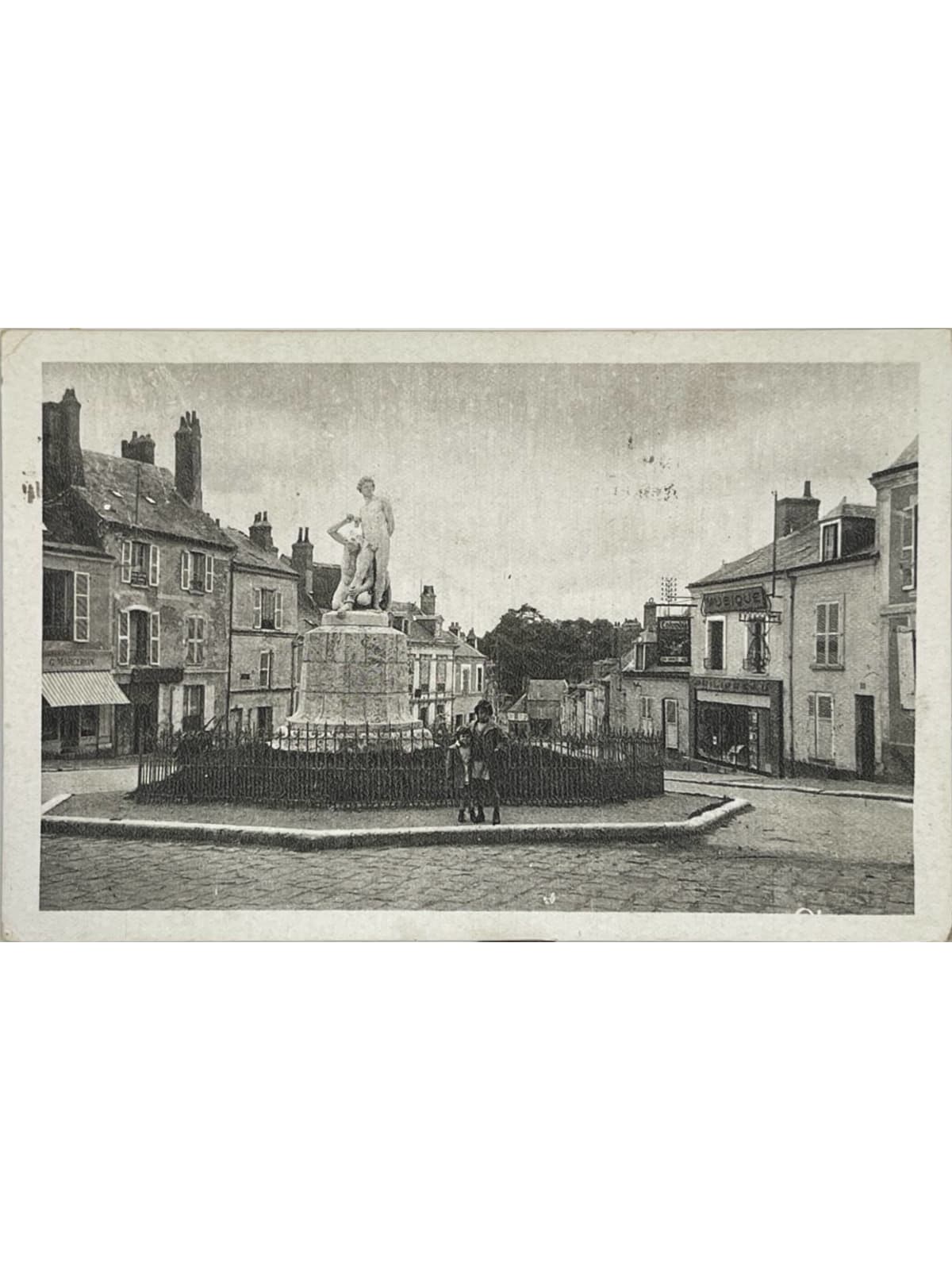 Recto de la carte postale