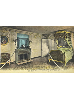 Versailles – Petit Trianon, chambre de Marie-Antoinette – CPA colorisée n° 218