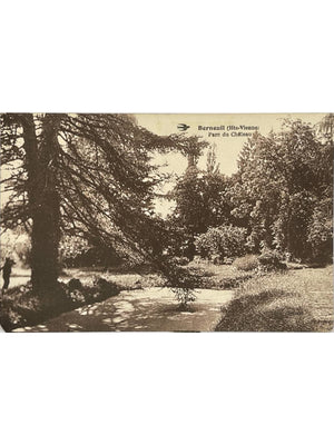 Berneuil (Haute-Vienne) – Parc du Château – Carte postale ancienne