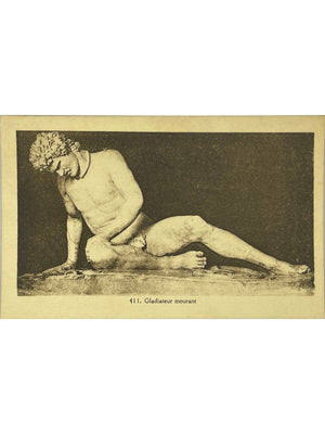 Rome – Gladiateur mourant, sculpture antique – CPA n° 411