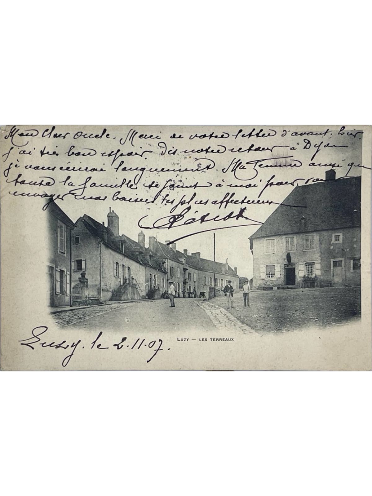 Recto de la carte postale