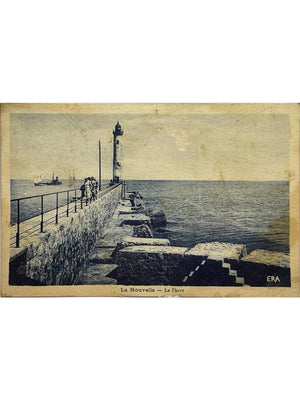 La Nouvelle – Port-la-Nouvelle (Aude) – Le phare et la jetée – CPA ERA