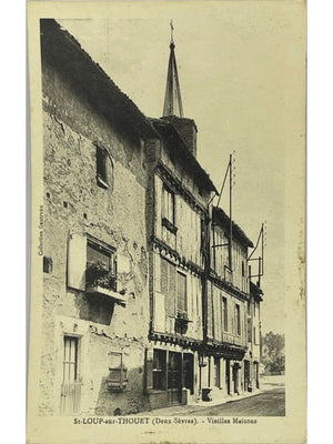 Saint-Loup-sur-Thouet (Deux-Sèvres) – Vieilles maisons – CPA