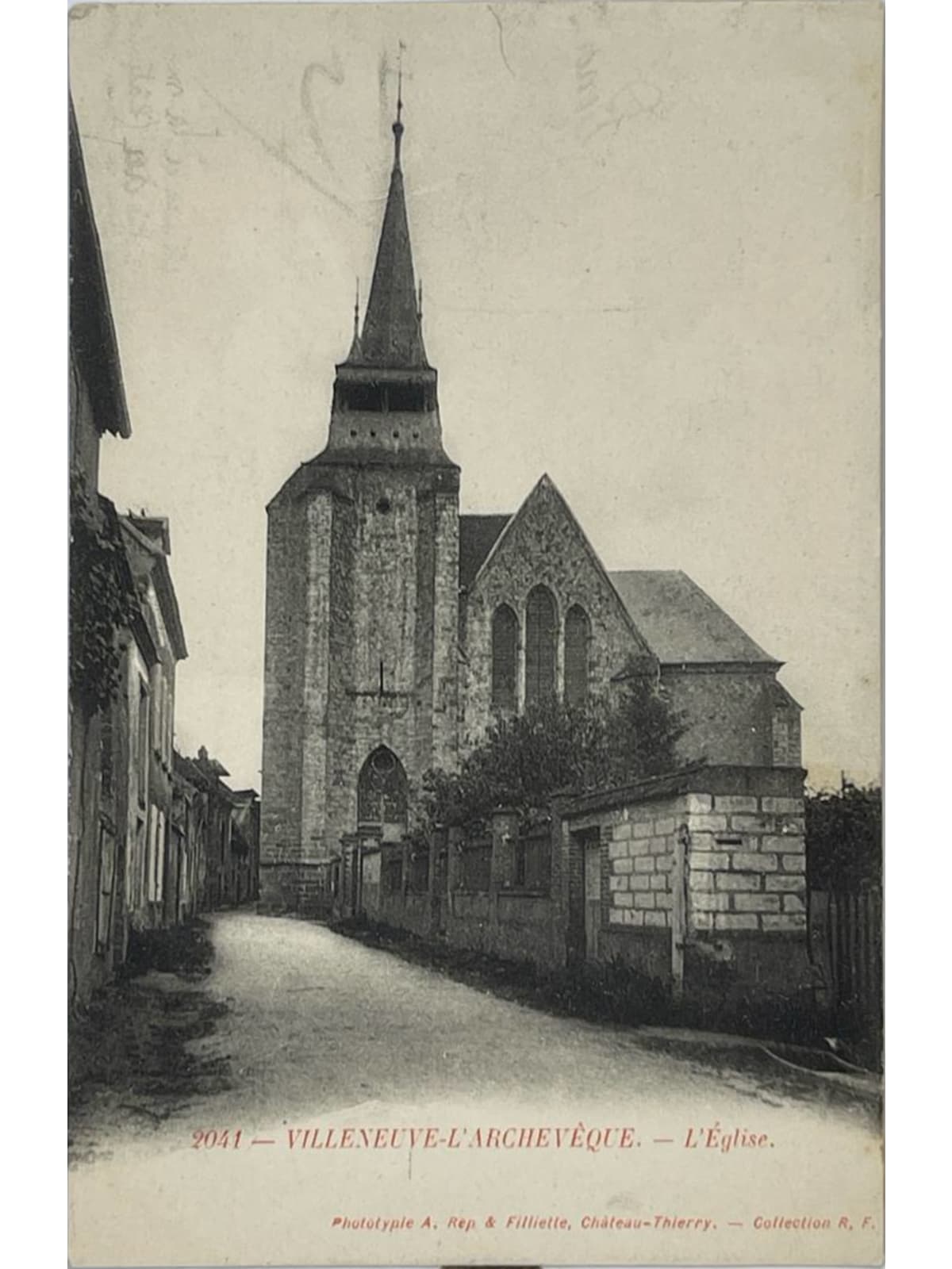 Recto de la carte postale