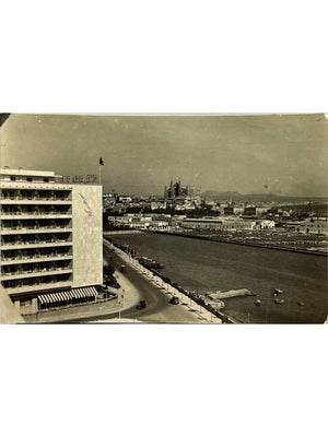 Palma de Majorque – Port, Hotel Bahía et cathédrale – CPA 1957