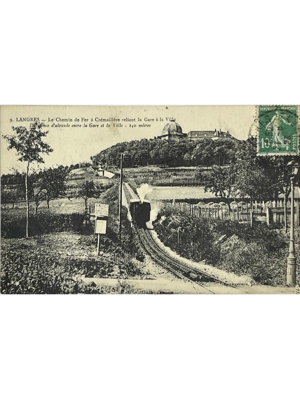 Recto de la carte postale