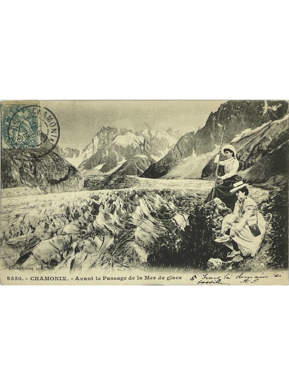 Recto de la carte postale
