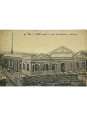Carte postale – Épinay-Villetaneuse – Usine Boston-Blakins en construction – E.L.D. n°42