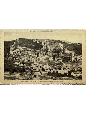 Les Baux-de-Provence – Vue d'ensemble sur les carrières – CPA