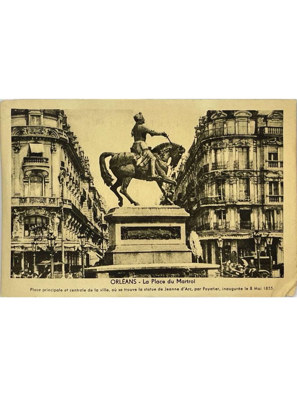Recto de la carte postale