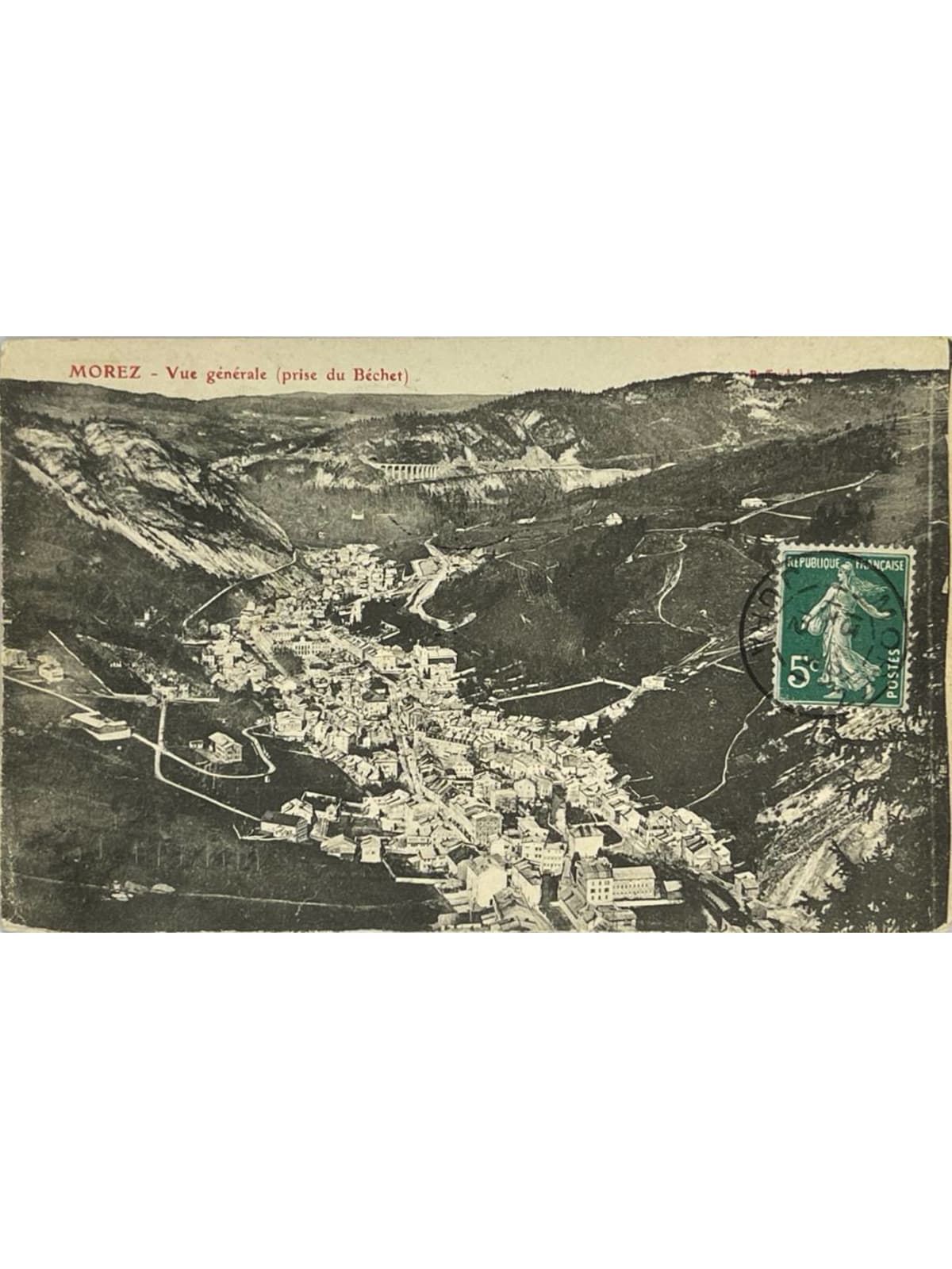 Recto de la carte postale