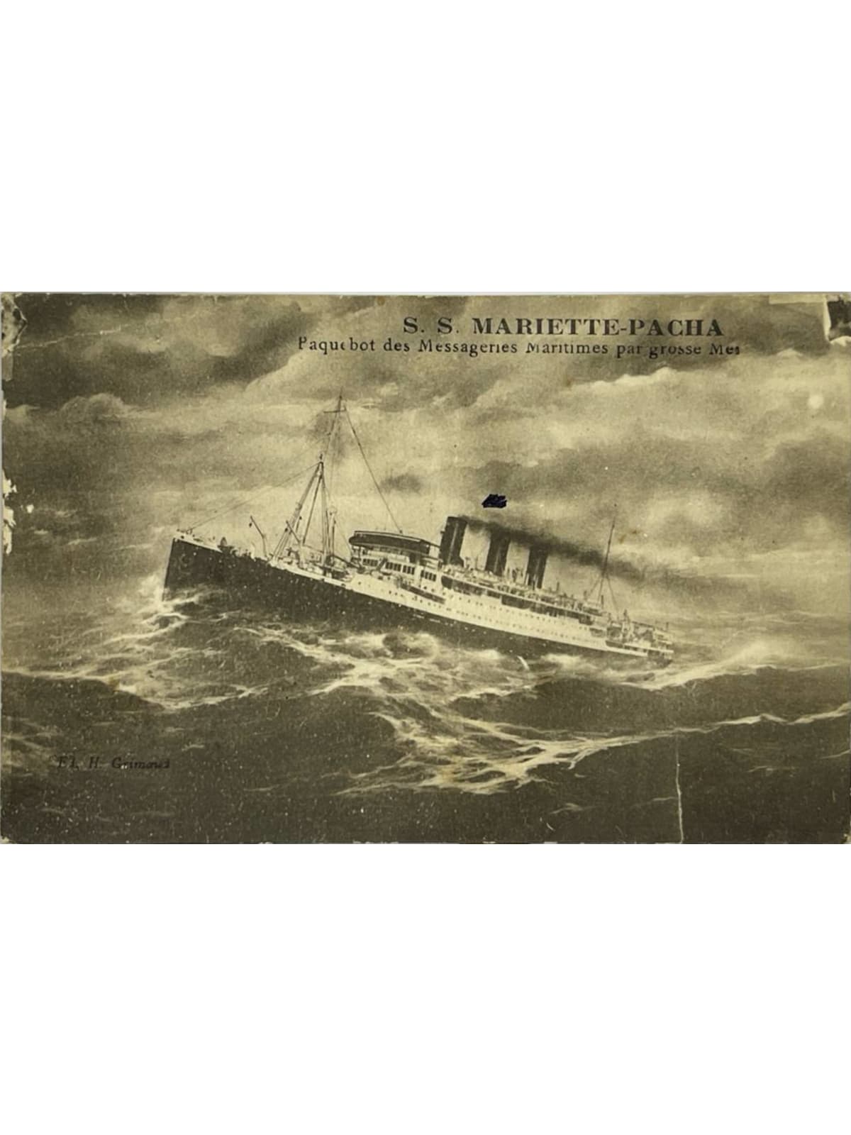 Recto de la carte postale