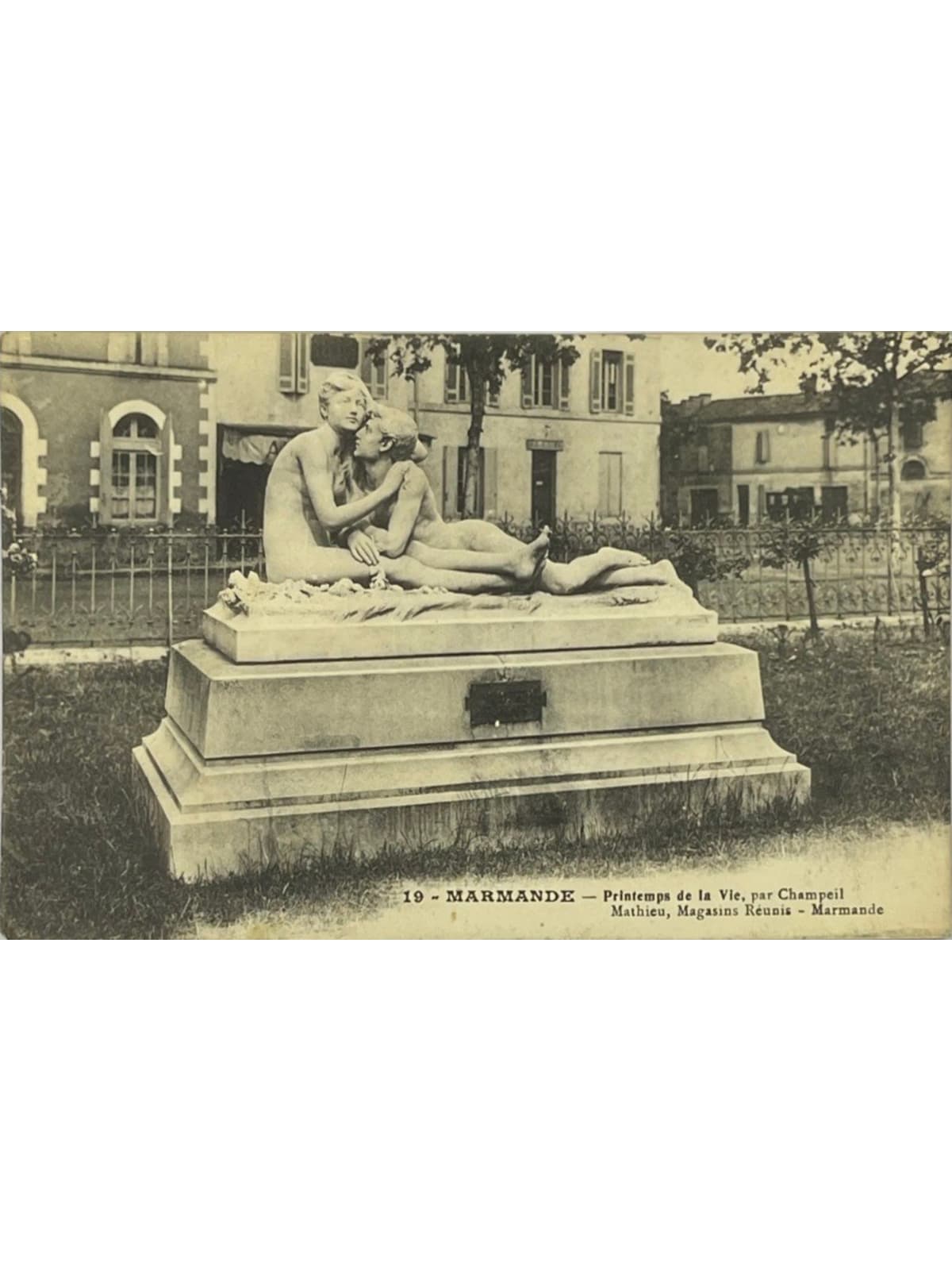 Recto de la carte postale