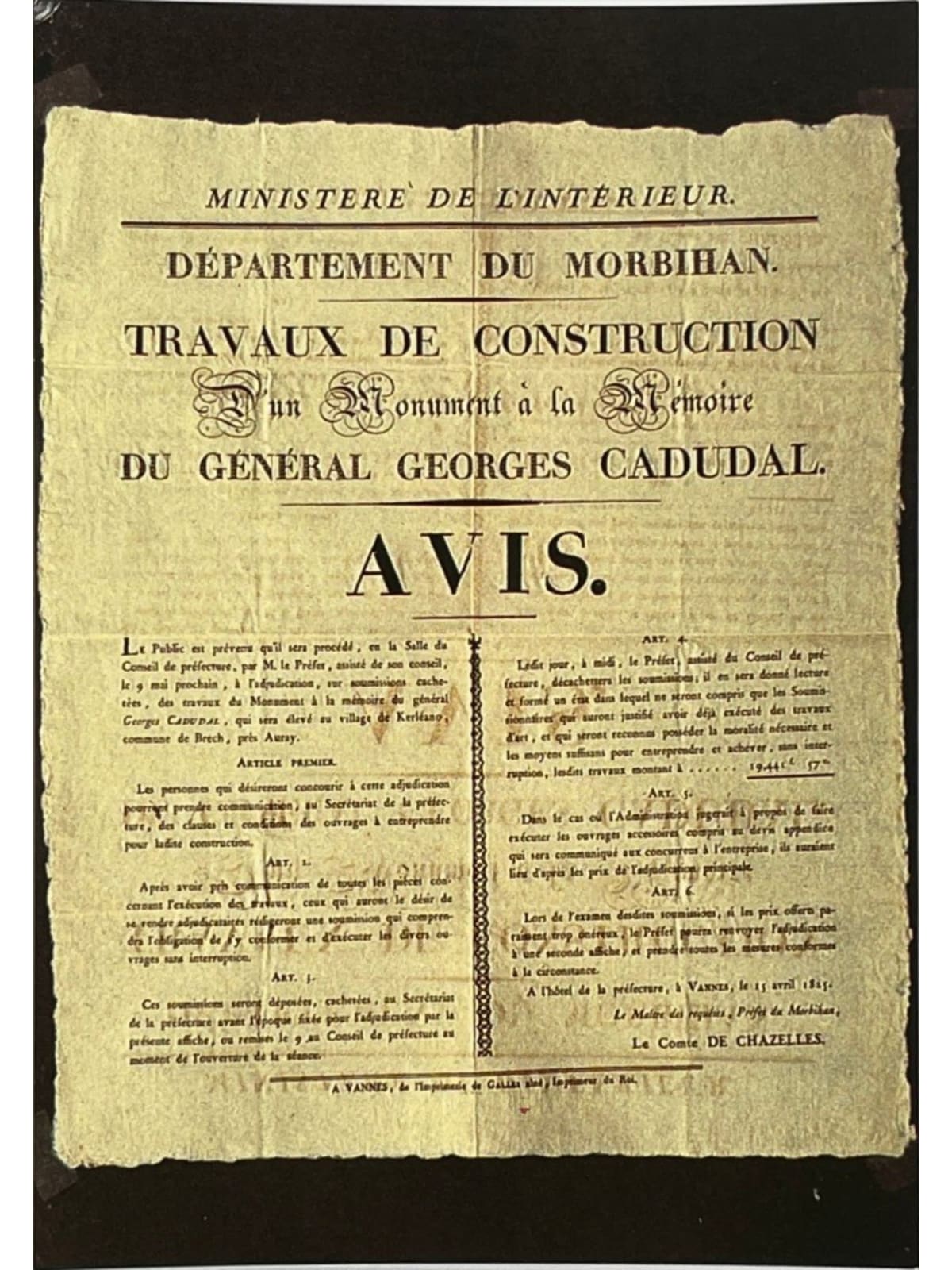 Recto de la carte postale