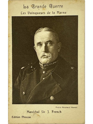 CPA publicitaire Phoscao – Grande Guerre, Maréchal Sir J. French