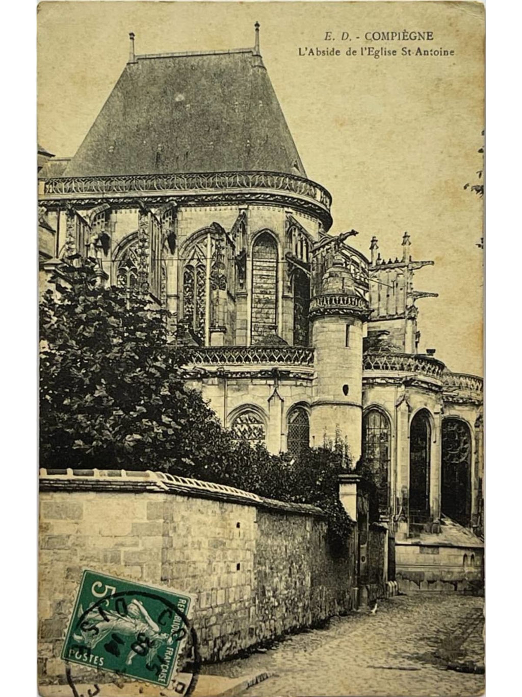 Recto de la carte postale