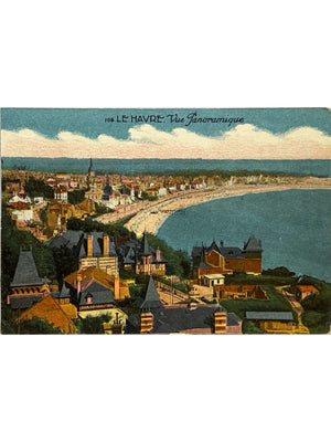 Le Havre – Vue panoramique du littoral – CPA colorisée n°108