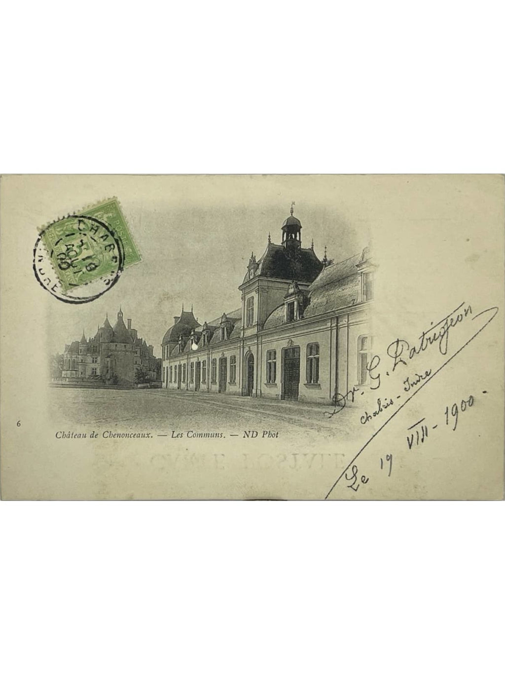 Recto de la carte postale