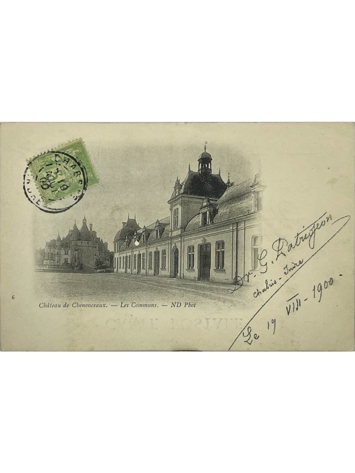 Recto de la carte postale