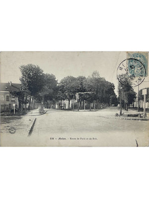 Melun – Route de Paris et de Brie – CPA n° 578