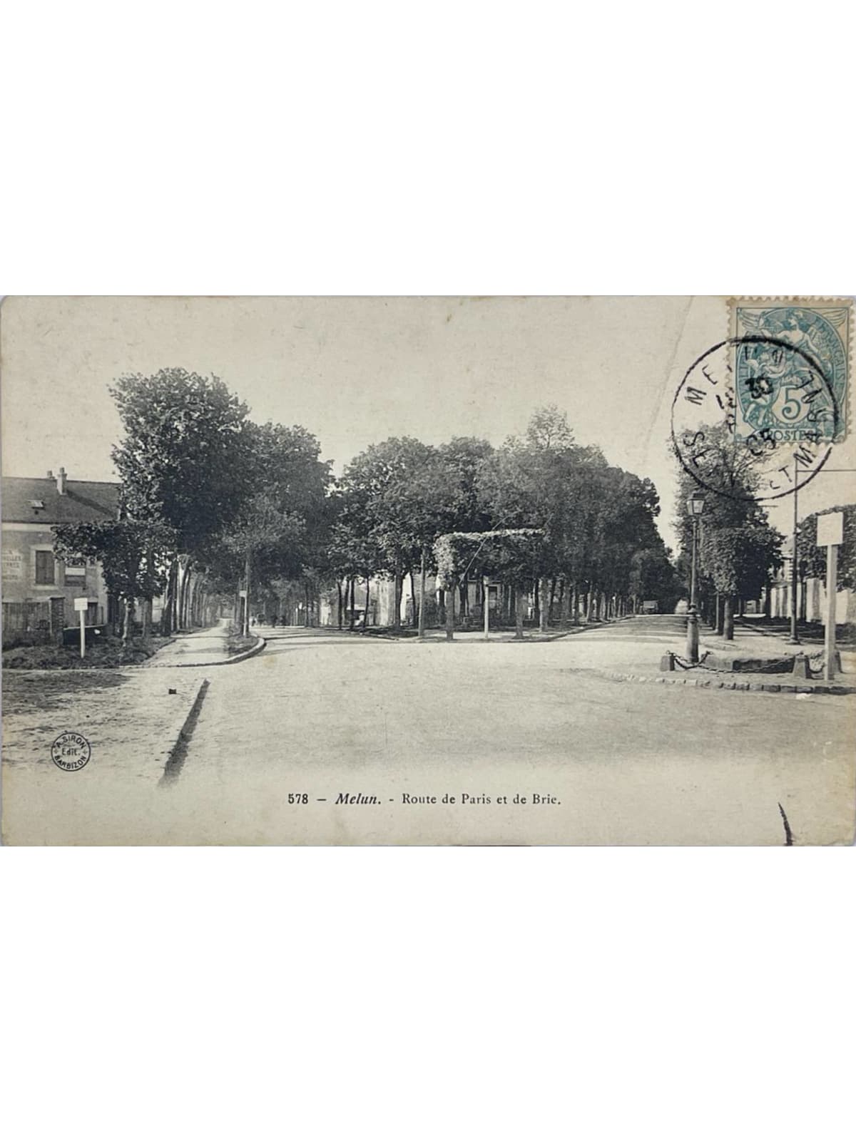 Recto de la carte postale