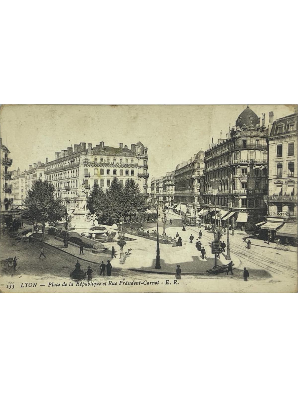 Recto de la carte postale
