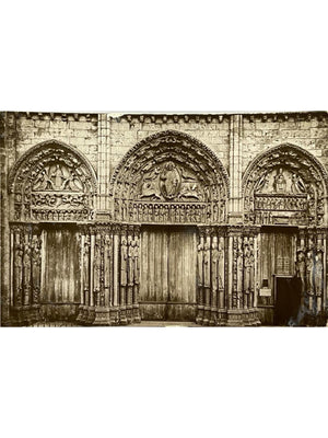 Chartres – Cathédrale Notre-Dame, portail royal – CPA N.D. n° 28