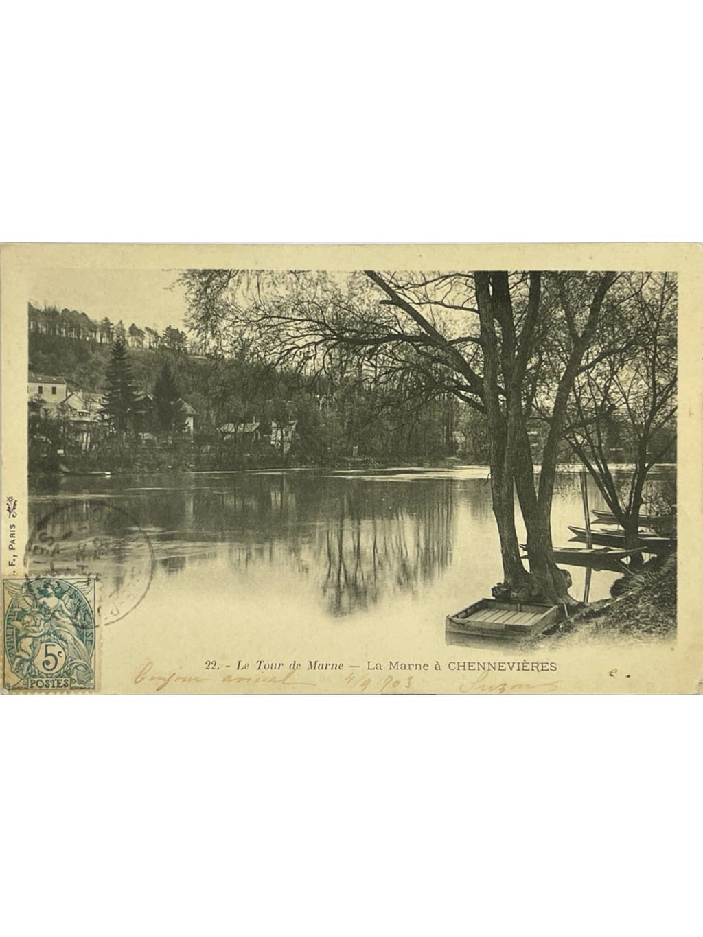 Recto de la carte postale
