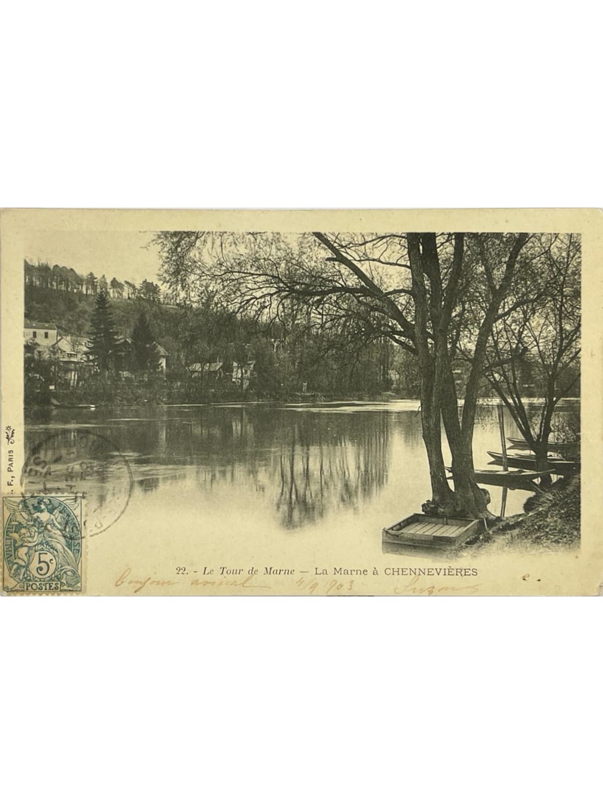 Recto de la carte postale