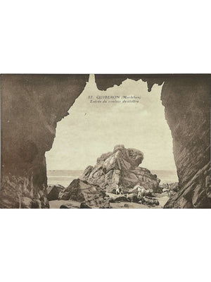 Quiberon – Entrée du couloir du cloître – CPA n°57