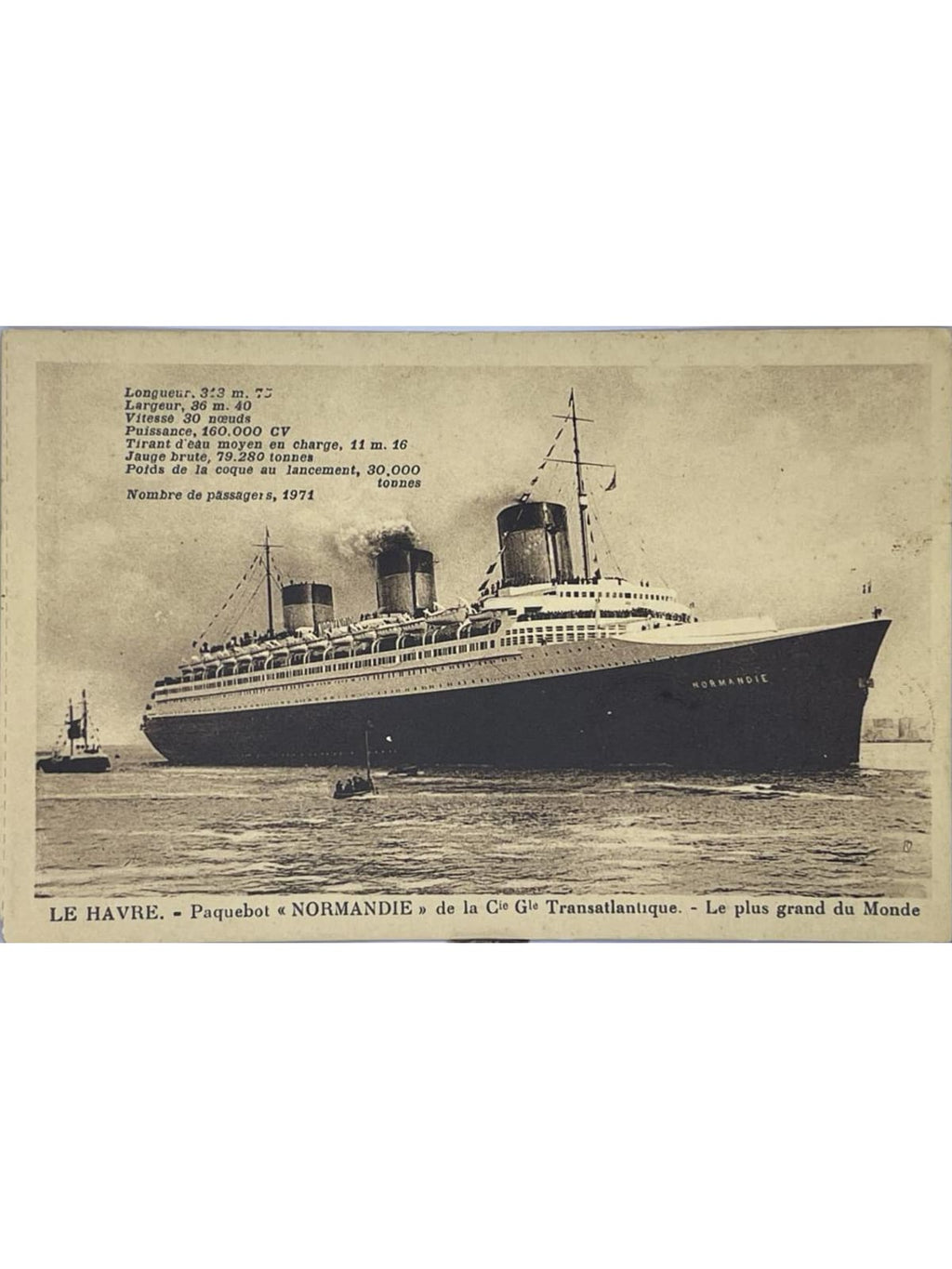 Recto de la carte postale