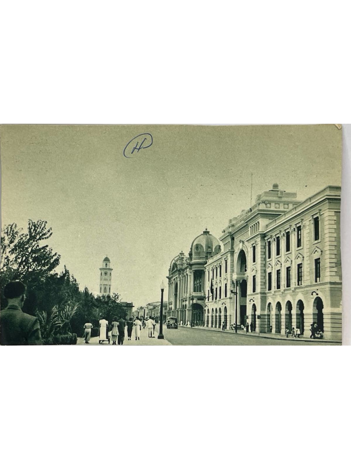 Recto de la carte postale