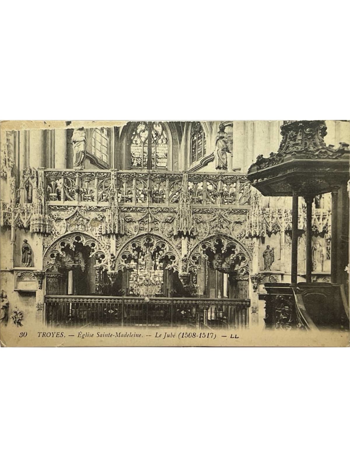 Recto de la carte postale