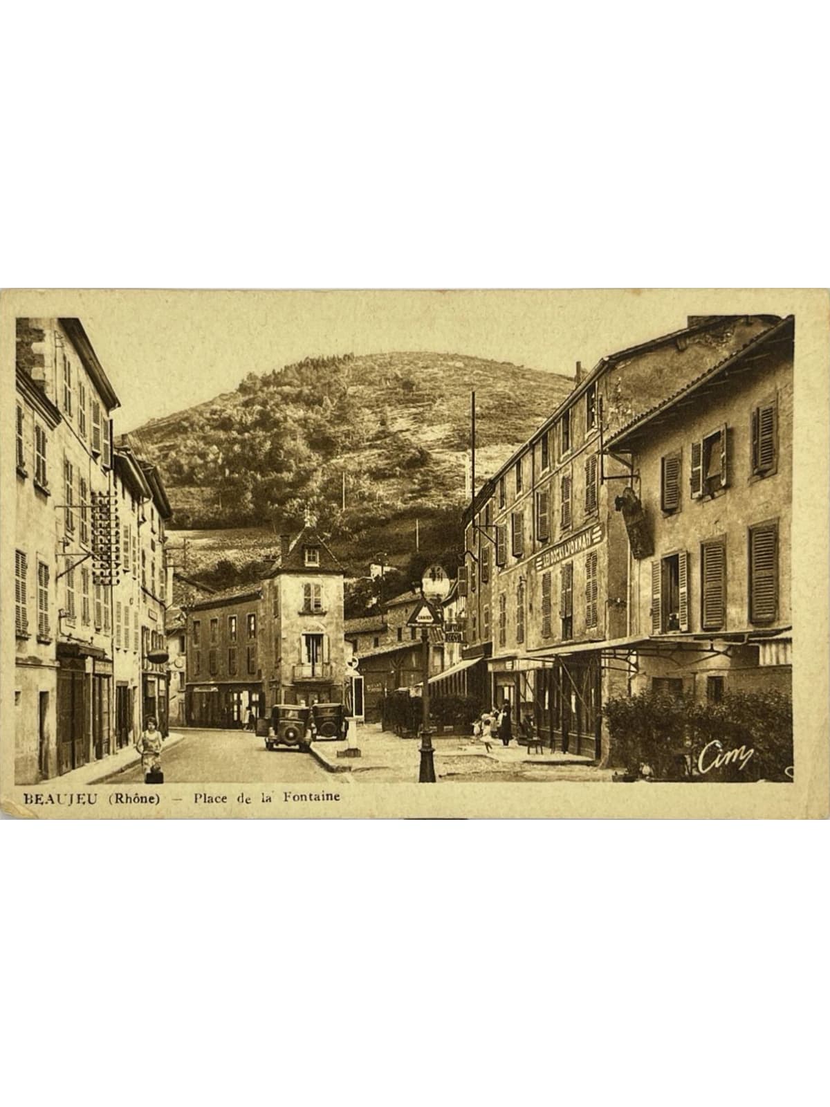Recto de la carte postale