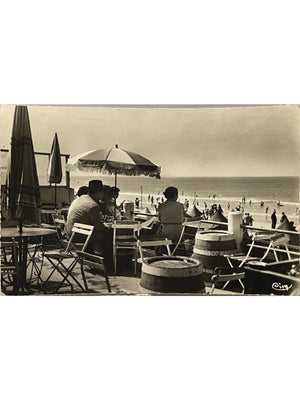 Merlimont-Plage – Terrasse et vue sur la plage – CPSM CIM